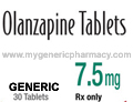 Generic Zyprexa (tm)  7.5mg (30 Pills)